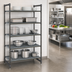Thumbnail image #3 for Cambro Camshelving Basics Plus 5-Tier Vented Stationary Polymer Shelving Starter Unit, 18 x 42 x 64 Inches, Brushed Graphite