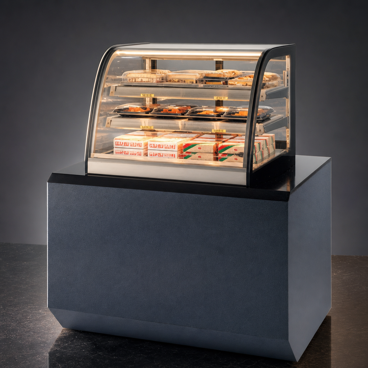 Product image #3 for Federal Industries Signature Series Countertop Hot Self-Serve Merchandiser, 24-Inch Wide, Curved Glass, Heated Shelves