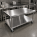 Thumbnail image #3 for Vulcan 61-Inch Wide Stainless Steel Equipment Stand with Undershelf and Casters