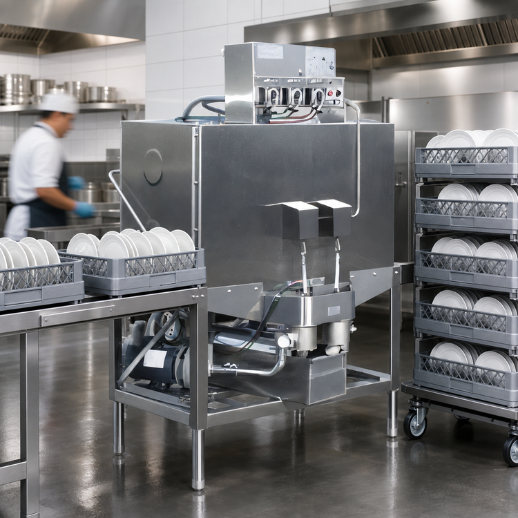 Product image #3 for American Dish Service 5AG-S Double Rack Low-Temperature Door Type Dishwasher