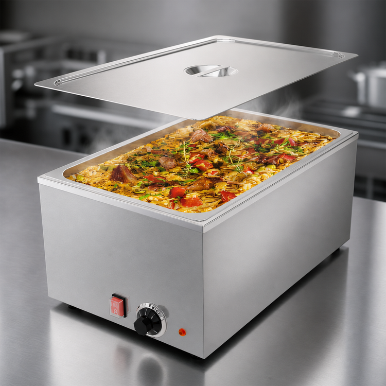 Product image #3 for KoolMore 21-Quart Countertop Electric Food Warmer, Wet/Dry, 1-Section, Stainless Steel