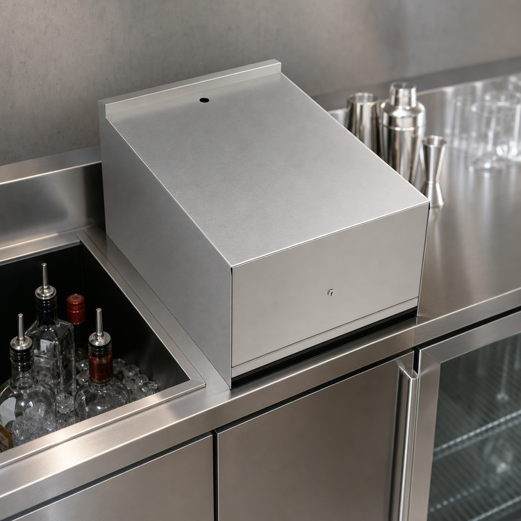 Product image #3 for Krowne Royal Series Locking Cover for KR29-24RD Liquor Display