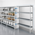 Thumbnail image #3 for Fermostock 4-Tier Add-On Polymer Shelving Unit, 64W x 18D x 66H, Gray