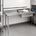 Thumbnail image #3 for Eagle Group Spec-Master 72-Inch Straight Stainless Steel Soiled Dishtable with 20 x 20 x 5 Sink, Left-to-Right Operation