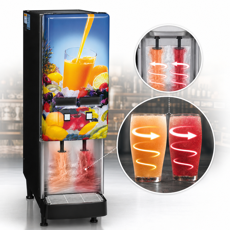 Product image #3 for BUNN Silver Series JDF-2S 2-Flavor Cold Beverage System with Lighted Door