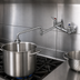 Thumbnail image #3 for T&S Brass B-0598-CR Wall-Mount Pot Filler Mixing Faucet with 24-Inch Double-Joint Swing Nozzle