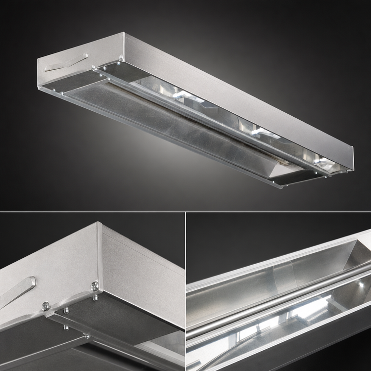 Product image #3 for Eagle RedHots 84-Inch Single Rod-Type Lighted Strip Heat Lamp with Remote, High Watt, 120V