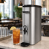 Thumbnail image #3 for Narrow 4-Gallon Stainless Steel Iced Tea Dispenser with Portable Handles and No-Drip Faucet