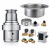 Thumbnail image #3 for InSinkErator SS-500 5 HP Commercial Food Waste Disposer Package with 15-Inch Bowl and AquaSaver AS-101 Control Center
