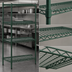 Thumbnail image #3 for Eagle Group Valu-Gard 4-Tier Add-On Wire Shelving Unit, 30 x 24 x 63 Inches, Green Epoxy Finish