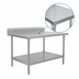 Thumbnail image #3 for John Boos Stallion 60-Inch x 24-Inch 16-Gauge Stainless Steel Work Table with 5-Inch Backsplash and Fixed Undershelf