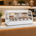 Thumbnail image #4 for KoolMore 60-Inch Countertop Full-Service Refrigerated Display Case with Dual Sliding Glass Doors, White