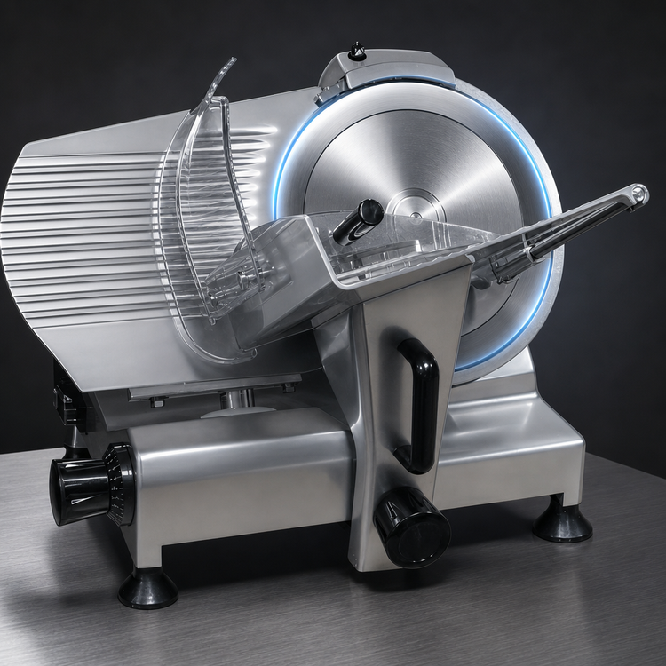 Product image #3 for Serv-Ware SLC-12 12-Inch Gravity Feed Meat Slicer with Belt Drive and Safety Guard