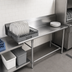 Thumbnail image #3 for BK Resources Heavy-Duty Straight Clean Dish Table, 72 Inch x 30-7/8 Inch, Left-to-Right Operation, 10-Inch Backsplash