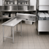 Thumbnail image #3 for Advance Tabco L-Shaped Island Soil Dishtable with Left Operator Position and Pre-Rinse Sink, 143-Inch, 16 Gauge 304 Stainless Steel