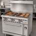 Thumbnail image #3 for Omcan Commercial Natural Gas Range with 36-Inch Griddle Plate and Standard Oven