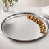 Thumbnail image #3 for American Metalcraft 22-Inch Round Hammered Stainless Steel Serving Tray