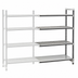 Thumbnail image #3 for Cambro Camshelving Elements XTRA 21-Inch Deep x 42-Inch Long 64-Inch High 4-Tier Stationary Add-On Polymer Shelving Unit, Vented and Solid