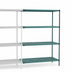 Thumbnail image #3 for Metro Super Erecta Pro 18 x 36 x 63 Inch 4-Shelf Polymer Shelving Add-On Unit, Stationary, Green