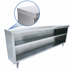 Thumbnail image #3 for Advance Tabco Stainless Steel Dish Cabinet with Open Base and Mid-Shelf, 60 x 18 Inches