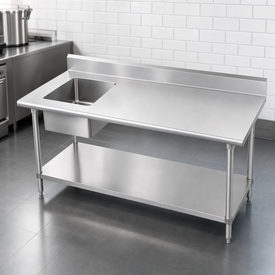 16-Gauge Stainless Steel Top