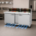 Thumbnail image #3 for Turbo Air PRO 72-5/8-Inch Front Breathing Two-Section Sandwich/Salad Prep Table with 18-Pan Top