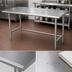 Thumbnail image #3 for Advance Tabco Premium Series Flat Top Open Base Work Table, 108