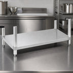 Thumbnail image #3 for Klinger's Trading SSGUD2448 Stainless Steel Undershelf for 48"W x 24"D Work Table
