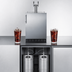Thumbnail image #3 for Summit Commercial 24-Inch Dual Tap Cold Brew Coffee Kegerator with Reversible Stainless Steel Door