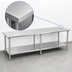 Thumbnail image #3 for 84-Inch Stainless Steel Work Table with Adjustable Undershelf, 30-Inch Deep