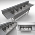 Thumbnail image #3 for John Boos Pro-Bowl 4-Compartment Stainless Steel Sink with Dual 30-Inch Drainboards