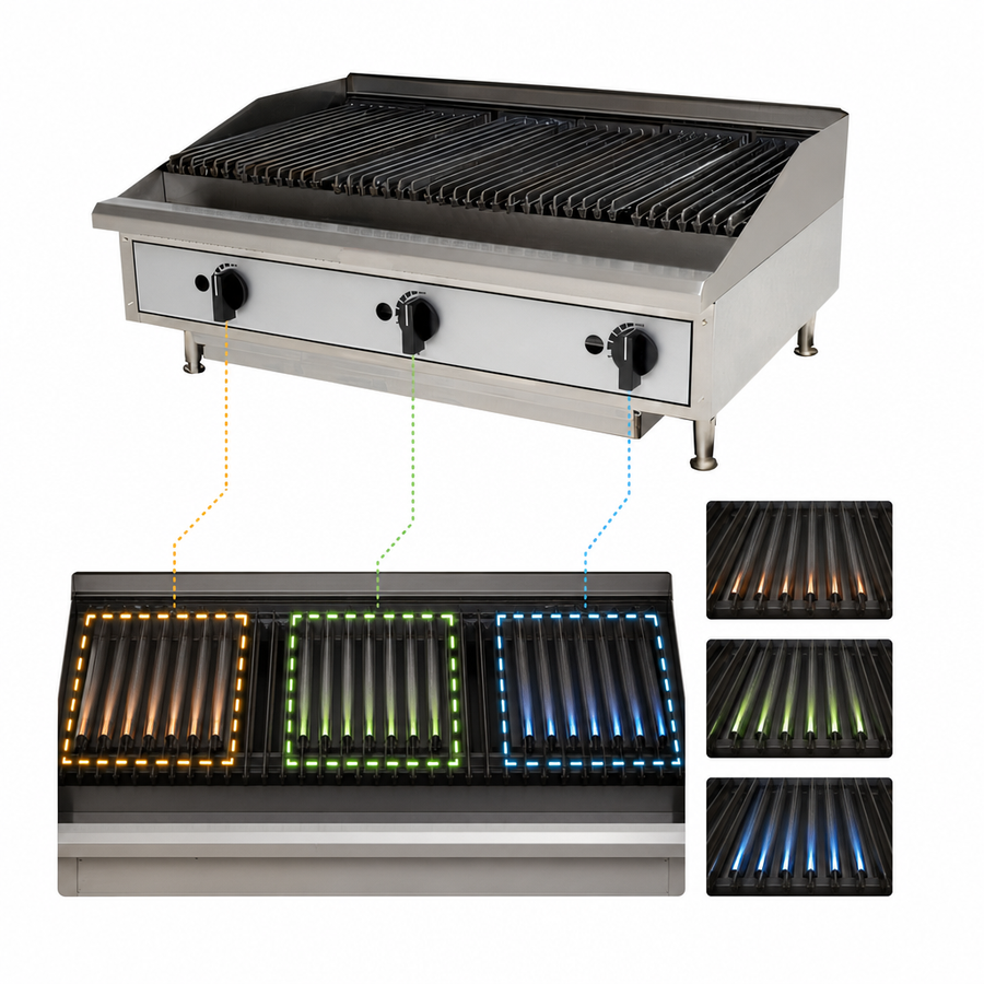 Sectional Burner Layout