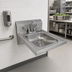 Thumbnail image #3 for BK Resources ADA Wall-Mounted Hand Sink with Deck-Mount Faucet, 14