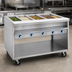 Thumbnail image #3 for Randell 78-Inch Electric Hot Food Table with 5 Sealed Wells, Open Shelf Base, and Cutting Board