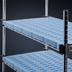 Thumbnail image #3 for QuadPlus Blue Polymer Louvered Shelf Mat with Chrome Frame, 48
