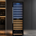 Thumbnail image #3 for Omcan Vinovero Single-Section Dual-Zone Wine Refrigerator, 181-Bottle Capacity, 27-Inch Wide, Black Glass Door