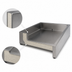 Thumbnail image #3 for Atlas Metal Marche Style Countertop Insulated Ice Pan, 24 x 42 Inches, 304 Stainless Steel