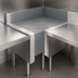 Thumbnail image #3 for Advance Tabco Prestige 90° Free-Standing Stainless Steel Corner Drainboard Filler, 20 x 25 Inches