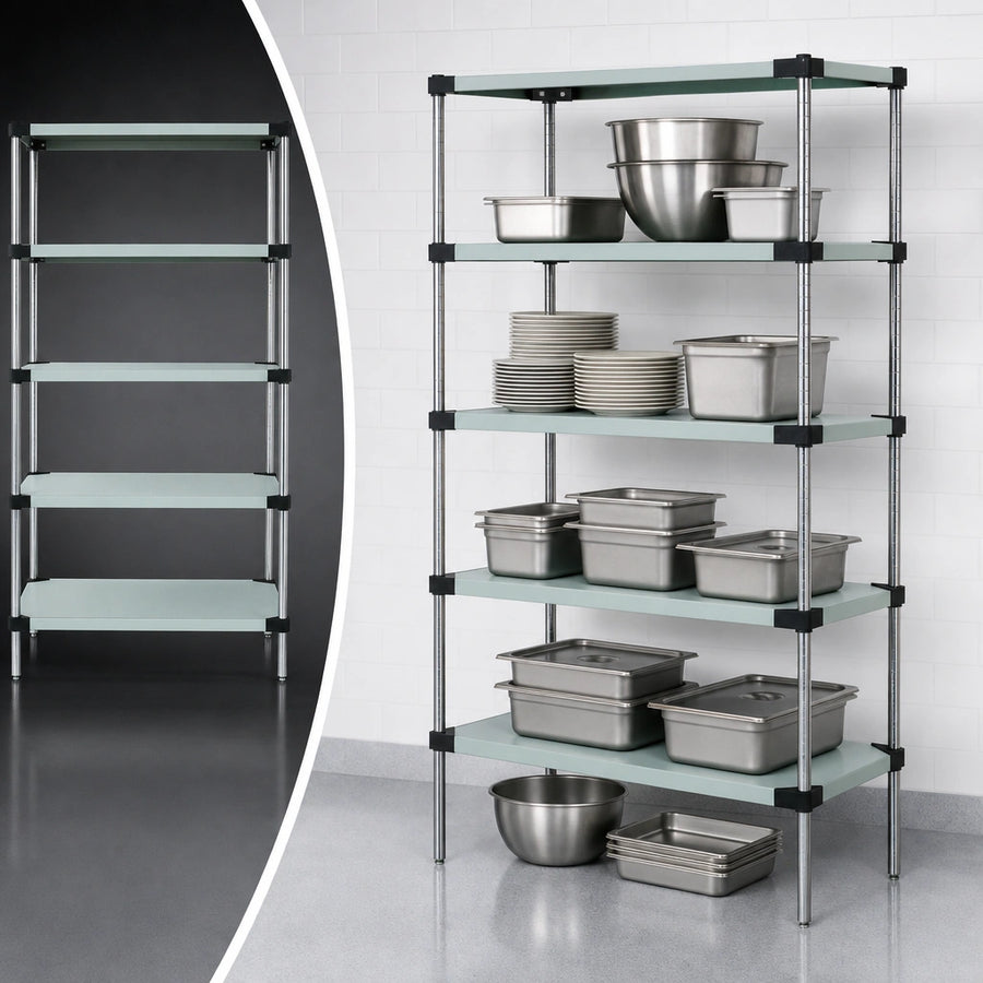 Five Solid Shelves