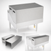 Thumbnail image #3 for John Boos Double 12-Inch 18/300 Stainless Steel Speed Rail Locking Cover