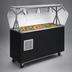Thumbnail image #3 for Vollrath 2-Series Affordable Portable 46-Inch Refrigerated 3-Pan Cold Food Pan Buffet Station with Breath Guard and Storage Base