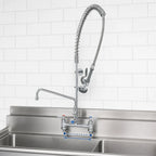 Thumbnail image #3 for T&S Brass UltraRinse B-0123-U12-CR-B 8-Inch Adjustable Deck-Mount Low-Lead Pre-Rinse Faucet with 12-Inch Swing Spout and 44-Inch Hose