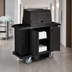 Thumbnail image #3 for Rubbermaid Commercial Xtra Full-Size Housekeeping Cart with Doors and Vinyl Bag, Black