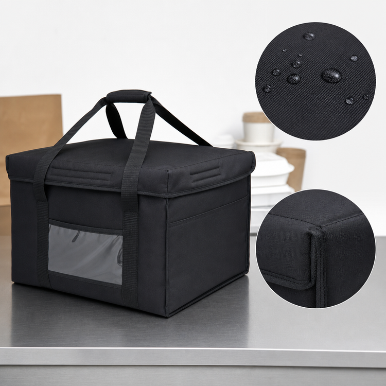 Product image #4 for Cambro GoBag Jumbo Insulated Delivery Bag, 18 x 14 x 12 Inches, Black