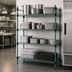 Thumbnail image #3 for EagleGard Quad-Adjust 4-Tier Stationary Starter Wire Shelving Unit, 48 x 24 x 74 Inches