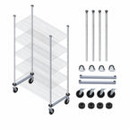 Thumbnail image #3 for Quantum TTK-M21BK Overhead Track Mobile Shelving Kit, 21-Inch, 74-Inch Posts, Black Epoxy Finish