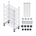 Thumbnail image #3 for Quantum 21-Inch Overhead Track Mobile Shelving Kit with 74-Inch Posts and Casters