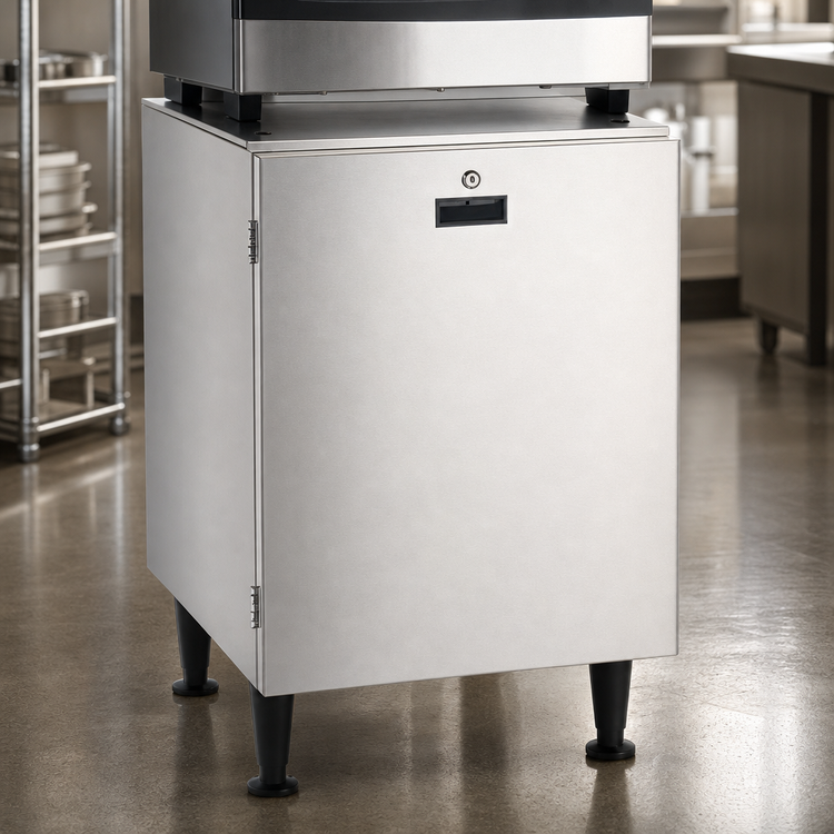Product image #3 for Scotsman HST21-A Stainless Steel Ice & Water Dispenser Stand for HID525/HID540, 21.5" W x 23.75" D x 32" H