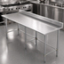 Thumbnail image #3 for 108-Inch x 30-Inch Stainless Steel Work Table with 5-Inch Backsplash