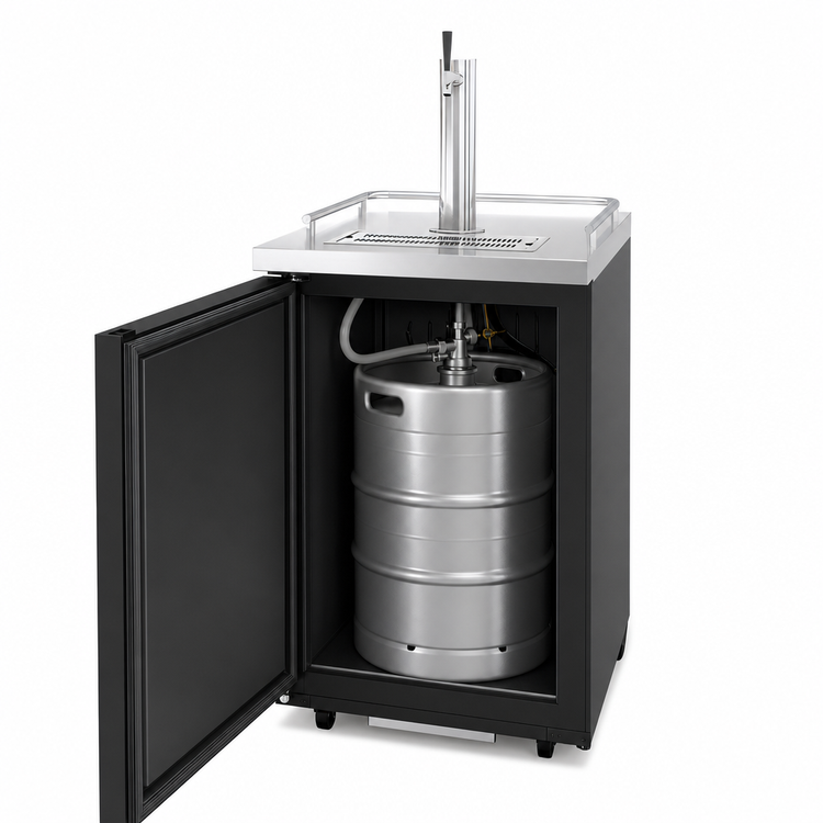 Product image #3 for Hoshizaki DD24 Direct Draw Beer Dispenser with 1 Tower, Swing Door, and 1/2 Keg Capacity